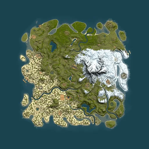 Rust map seed 1853259450, 5200x5200m top-down preview