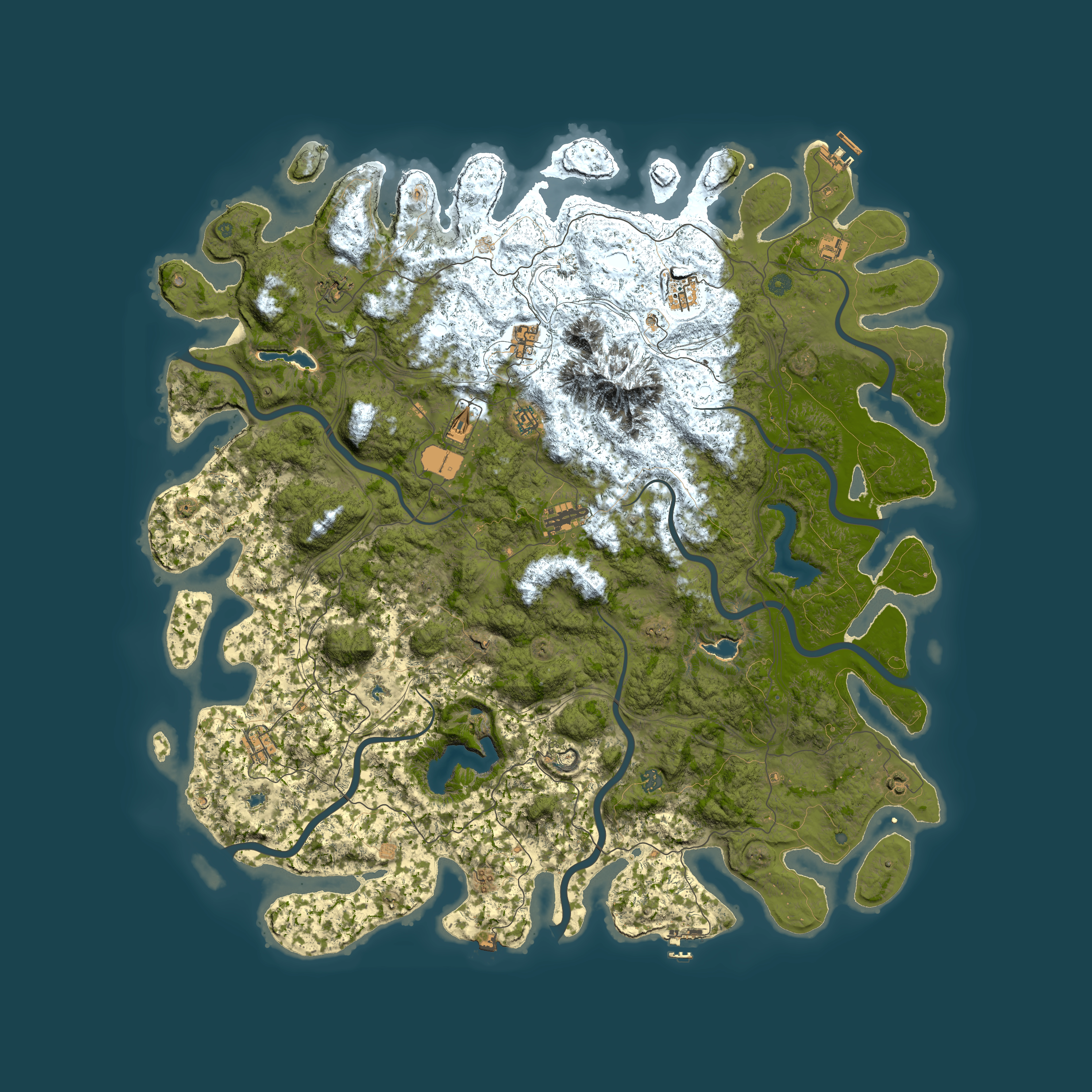 Full top-down render of Rust map seed 1193012482, 5800x5800m