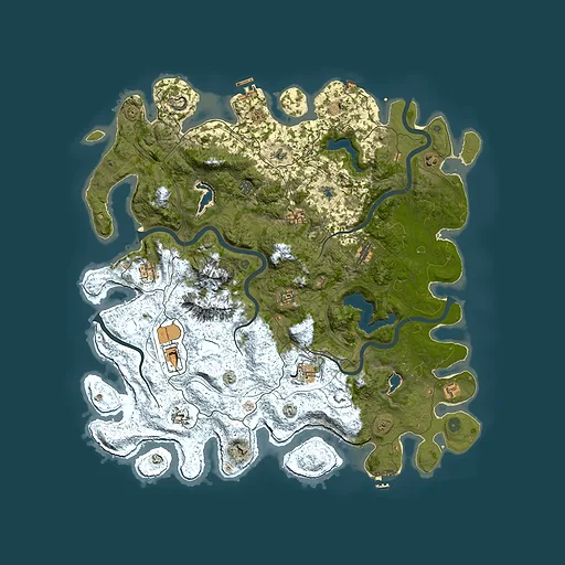 Rust map seed 1322667758, 5100x5100m top-down preview