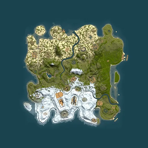 Rust map seed 355915072, 4000x4000m top-down preview