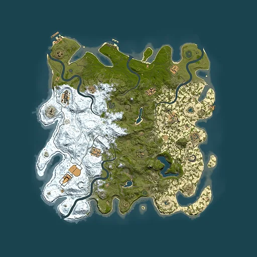 Rust map seed 934770953, 4600x4600m top-down preview