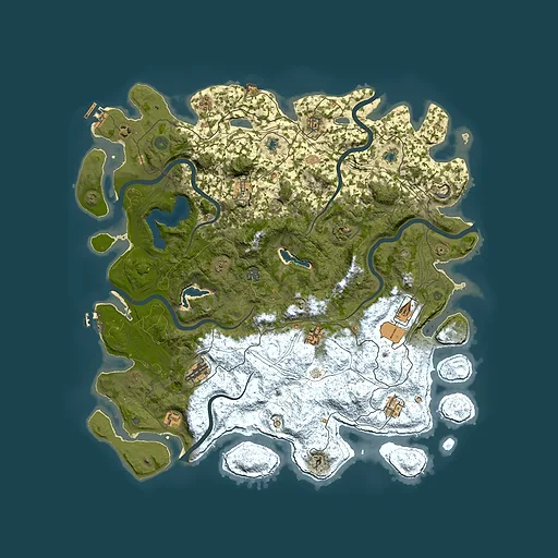 Rust map seed 1636718047, 4950x4950m top-down preview