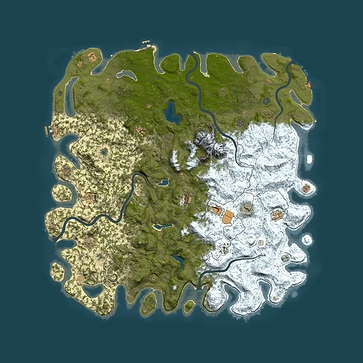 Rust map seed 481470787, 5850x5850m top-down preview