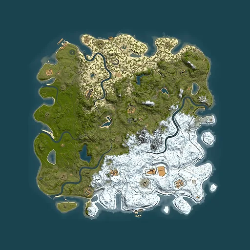 Rust map seed 1806317393, 5300x5300m top-down preview