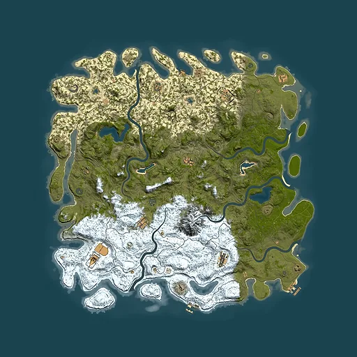 Rust map seed 542738251, 5850x5850m top-down preview