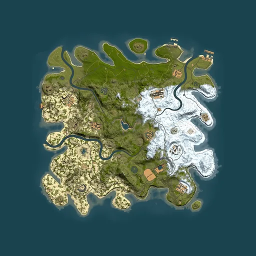 Rust map seed 144369291, 4200x4200m top-down preview