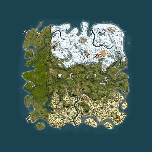 Rust map seed 594814287, 4850x4850m top-down preview