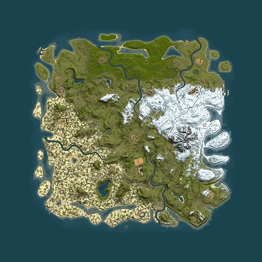 Rust map seed 2078234031, 6000x6000m top-down preview