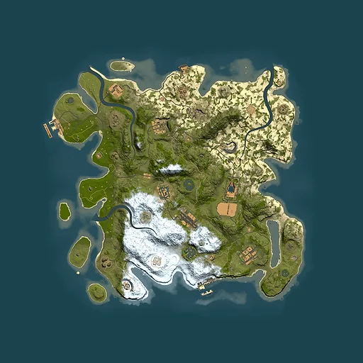 Rust map seed 484241712, 3750x3750m top-down preview