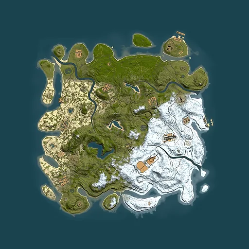 Rust map seed 999081352, 4550x4550m top-down preview