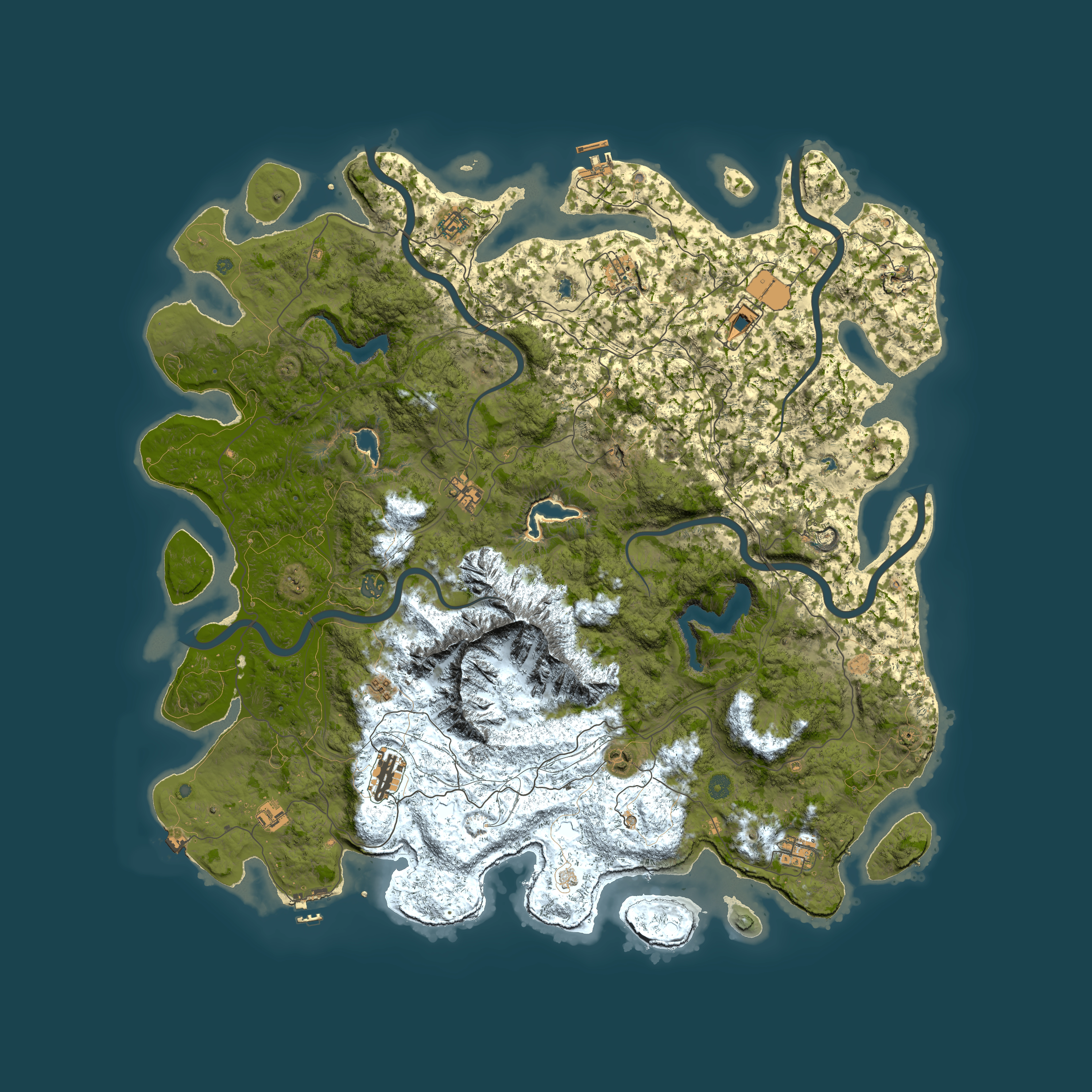 Full top-down render of Rust map seed 1077807285, 5450x5450m