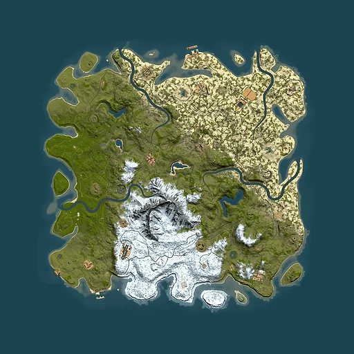 Rust map seed 1077807285, 5450x5450m top-down preview