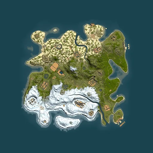Rust map seed 809469785, 3550x3550m top-down preview