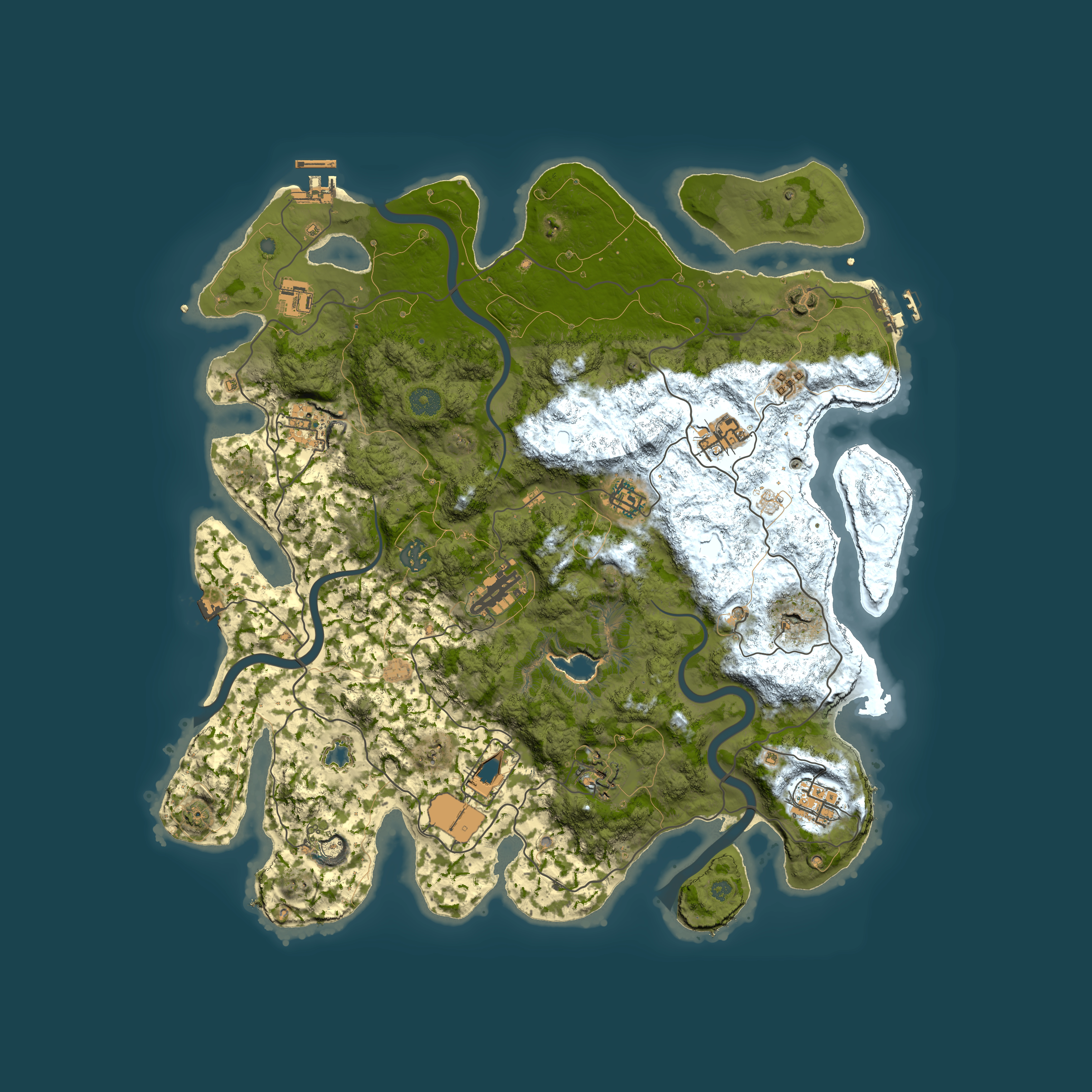 Full top-down render of Rust map seed 1831756873, 4200x4200m