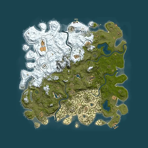 Rust map seed 893230258, 5350x5350m top-down preview
