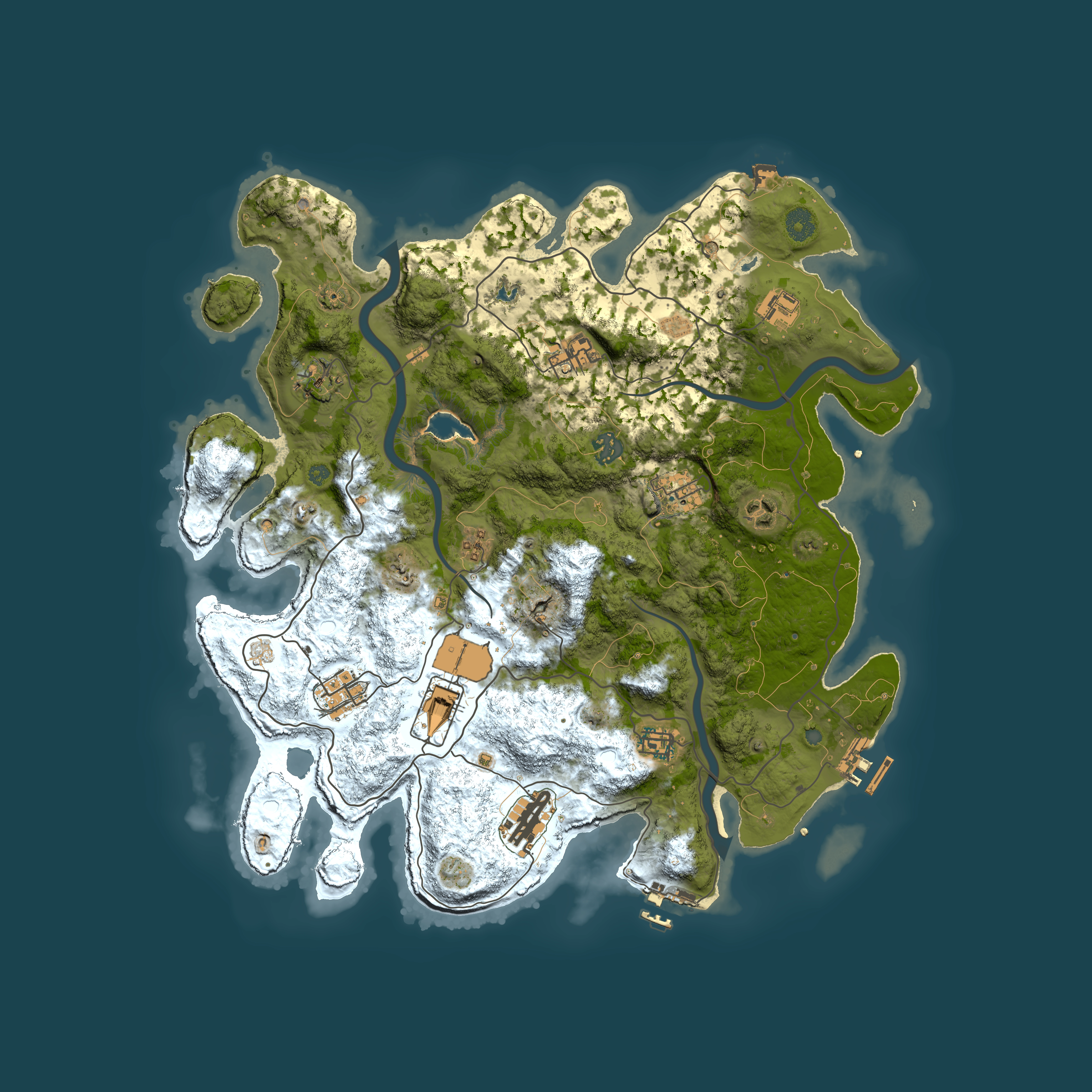 Full top-down render of Rust map seed 544498456, 4050x4050m