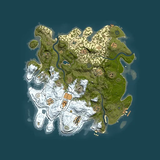 Rust map seed 544498456, 4050x4050m top-down preview