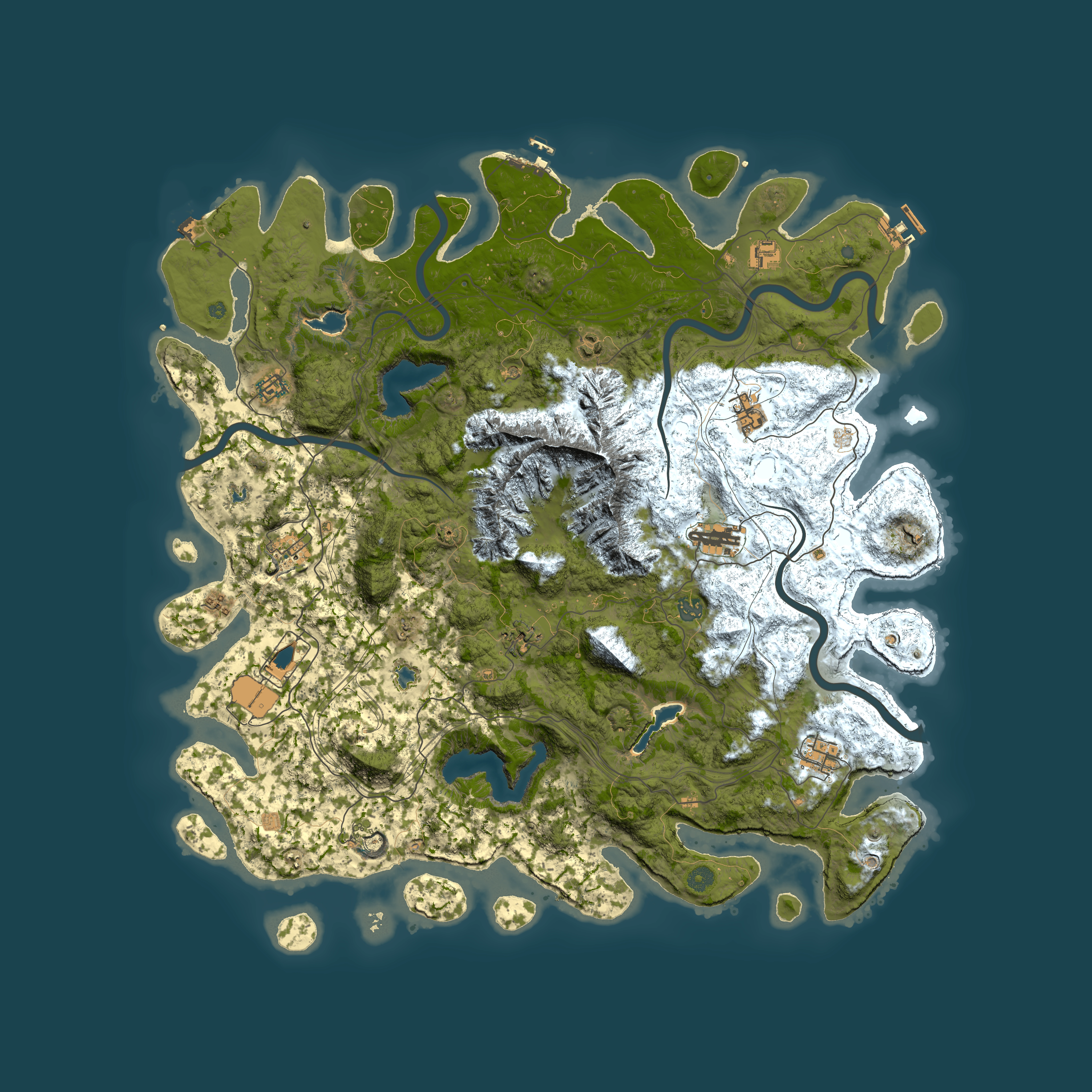 Full top-down render of Rust map seed 2058649087, 5100x5100m