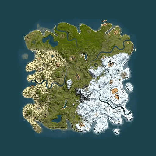 Rust map seed 920624769, 5150x5150m top-down preview