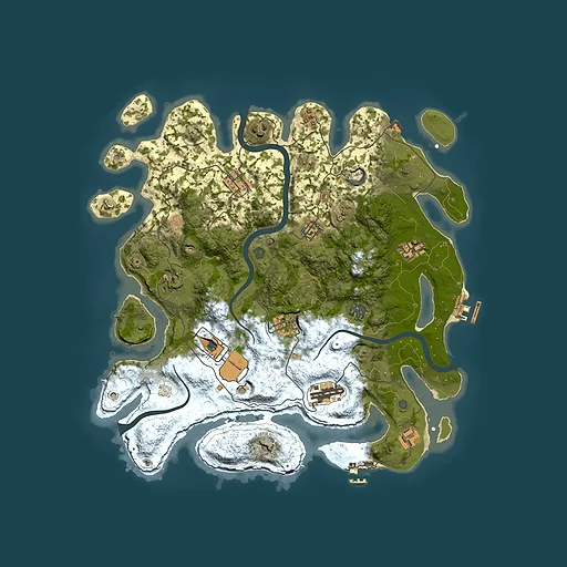 Rust map seed 844485283, 3850x3850m top-down preview