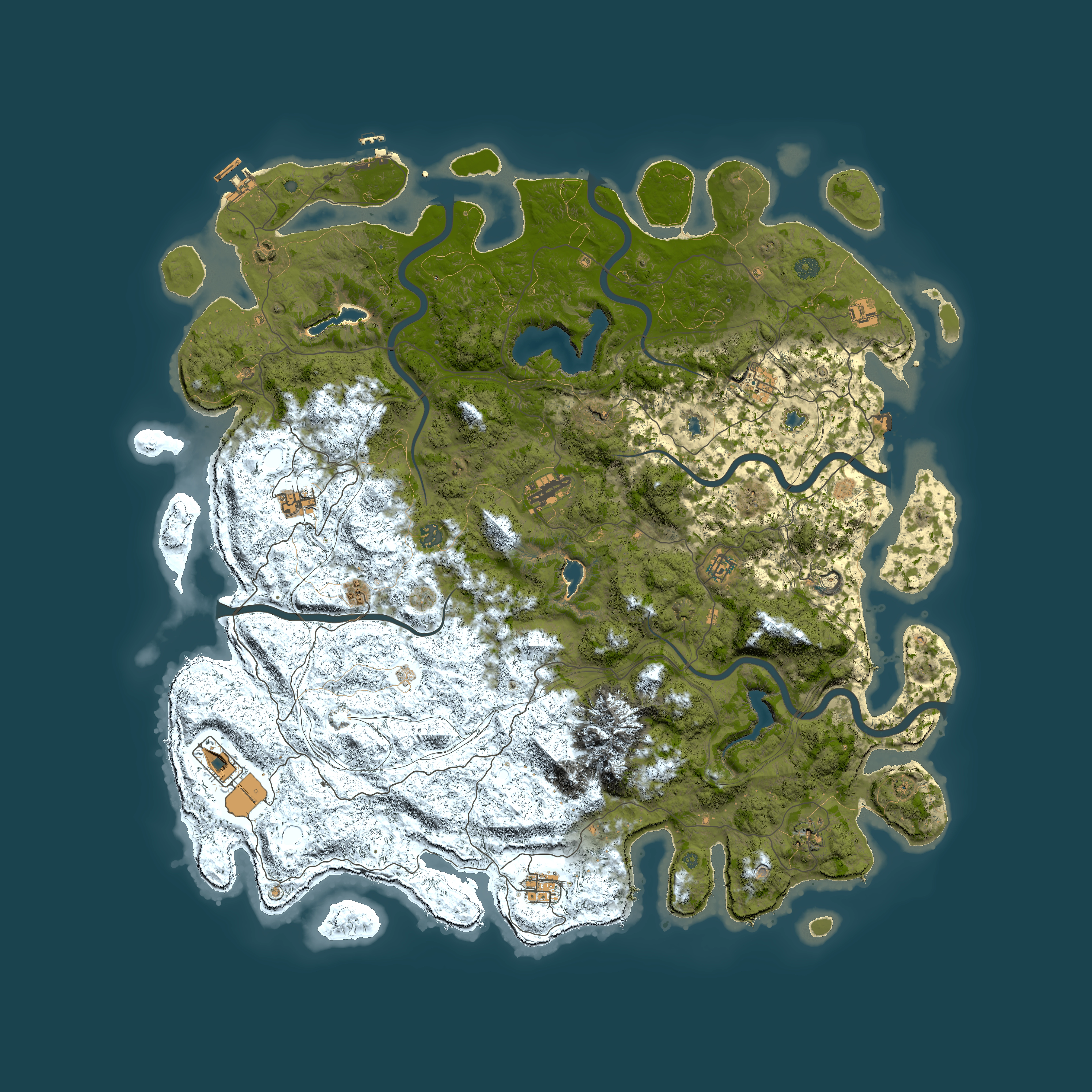 Full top-down render of Rust map seed 1933352994, 5550x5550m