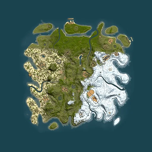 Rust map seed 73703227, 4350x4350m top-down preview
