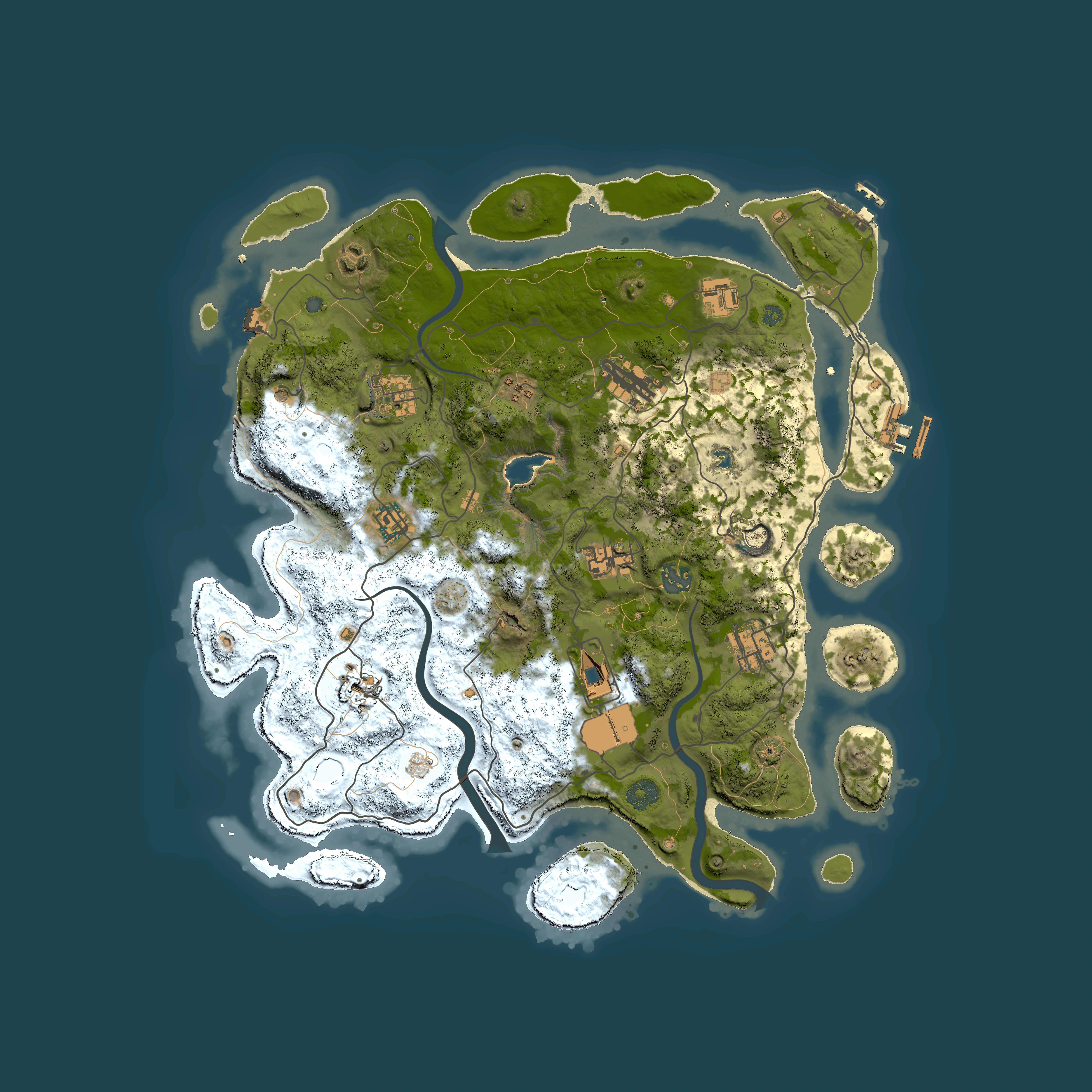Full top-down render of Rust map seed 452944156, 4000x4000m