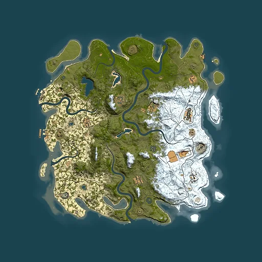 Rust map seed 1409744984, 4800x4800m top-down preview