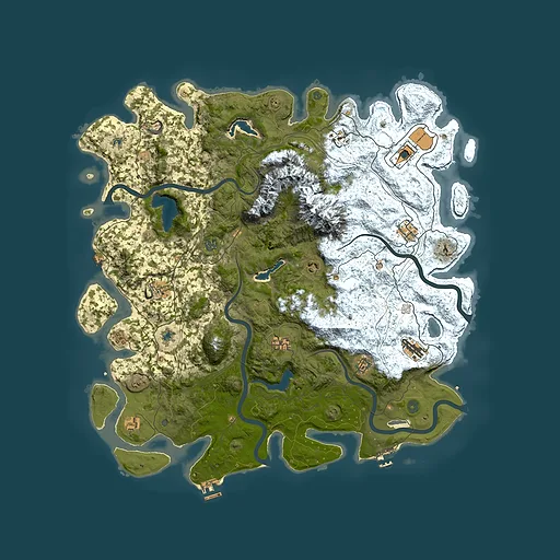 Rust map seed 274905010, 5150x5150m top-down preview