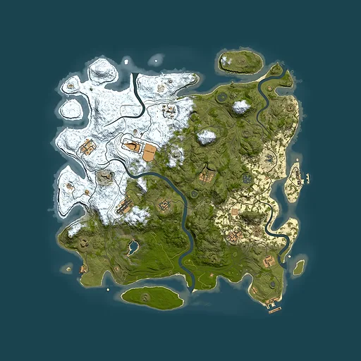 Rust map seed 1088735242, 4400x4400m top-down preview
