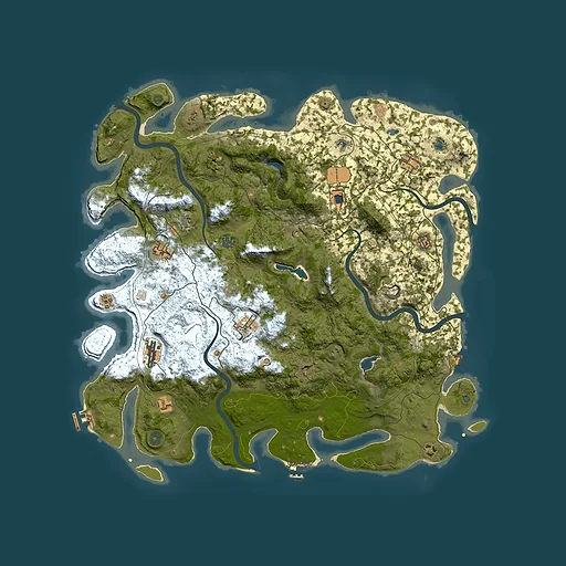 Rust map seed 224706527, 4950x4950m top-down preview