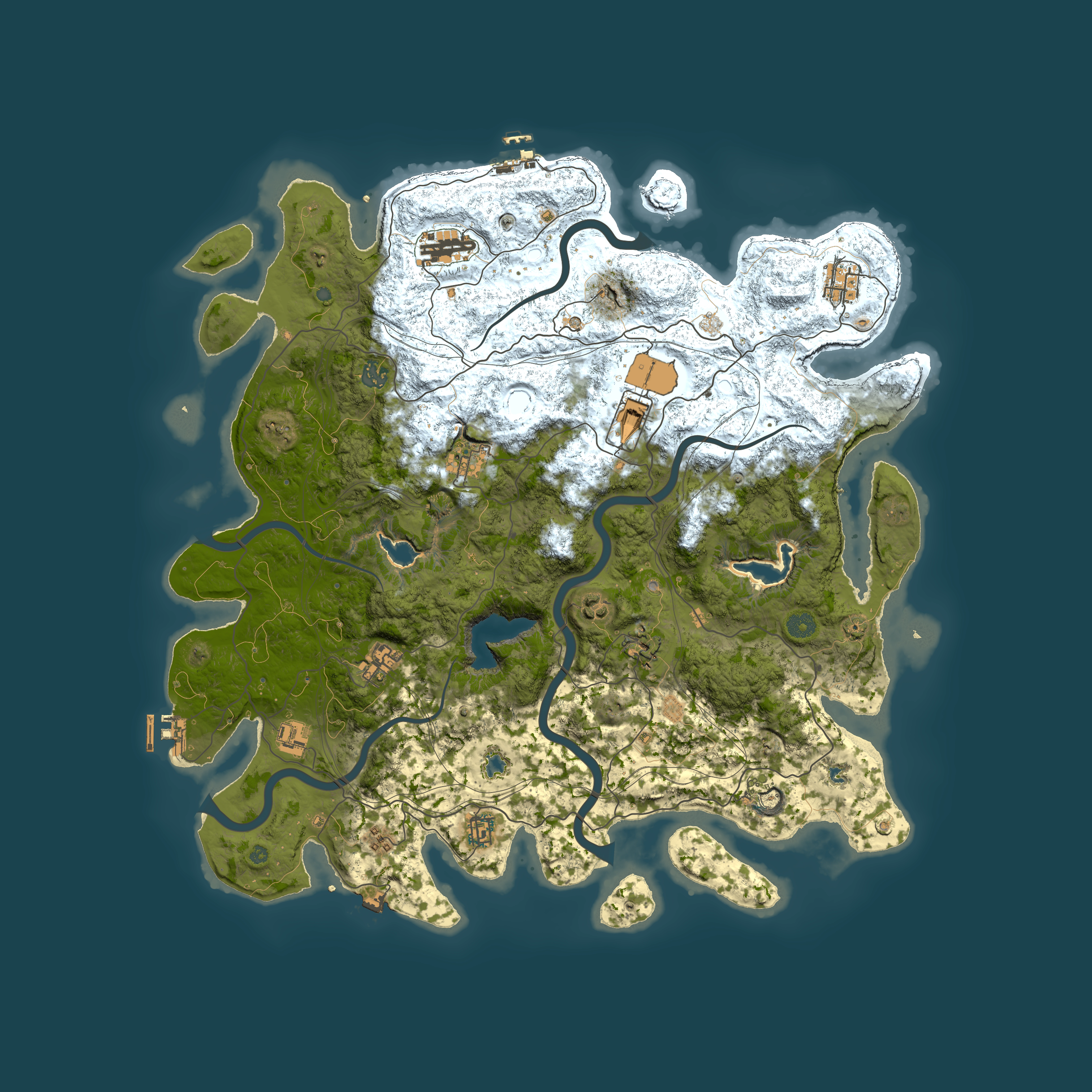 Full top-down render of Rust map seed 1636481911, 4700x4700m