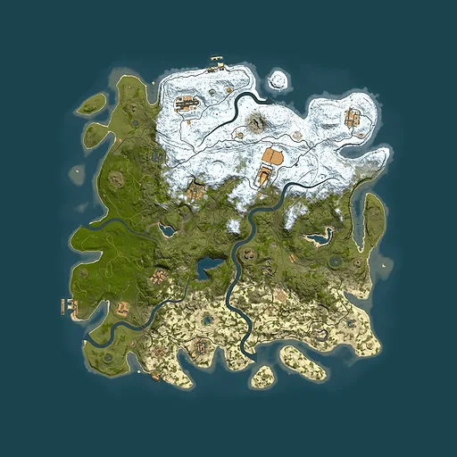 Rust map seed 1636481911, 4700x4700m top-down preview