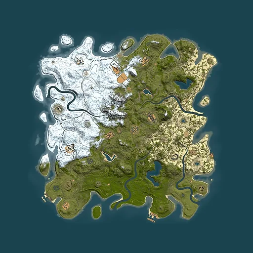 Rust map seed 1417749222, 5100x5100m top-down preview