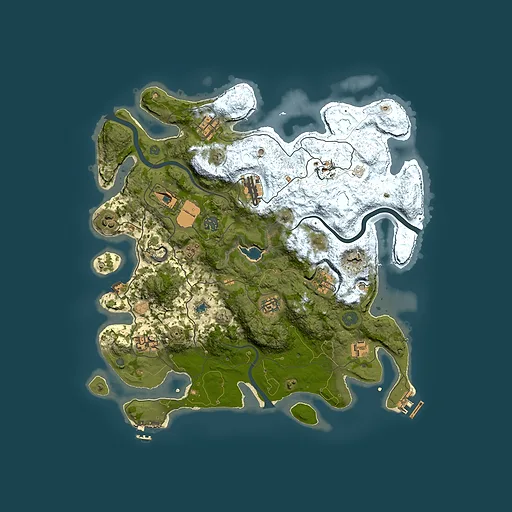 Rust map seed 919368168, 4000x4000m top-down preview