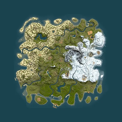 Rust map seed 277469478, 5100x5100m top-down preview