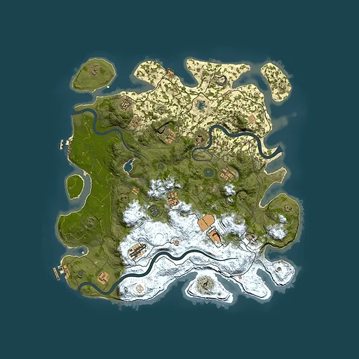 Rust map seed 87985559, 4350x4350m top-down preview