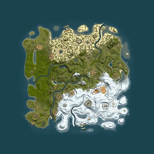 Rust map seed 748813690, 4500x4500m top-down preview