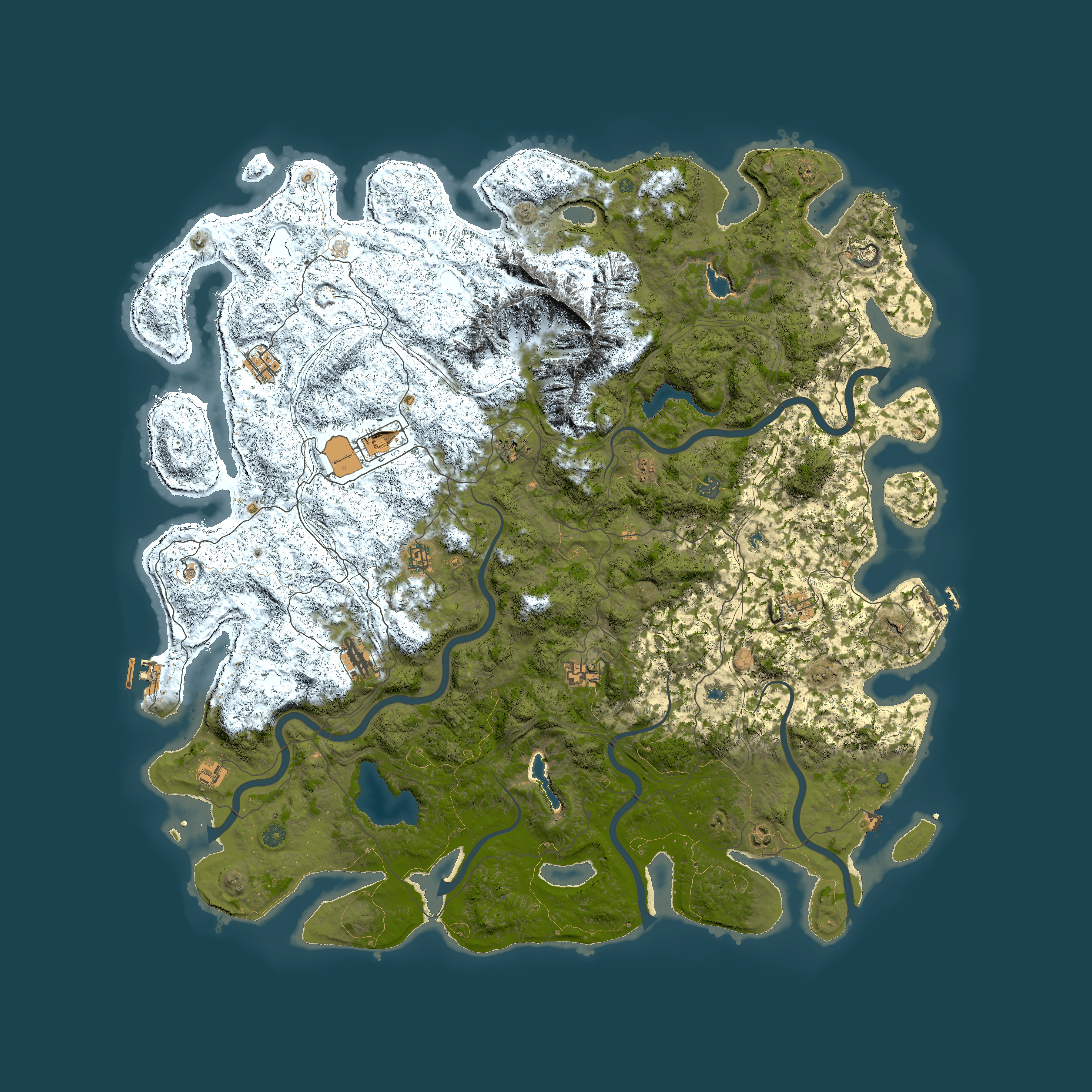 Full top-down render of Rust map seed 1156826881, 5800x5800m