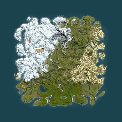 Rust map seed 1156826881, 5800x5800m top-down preview