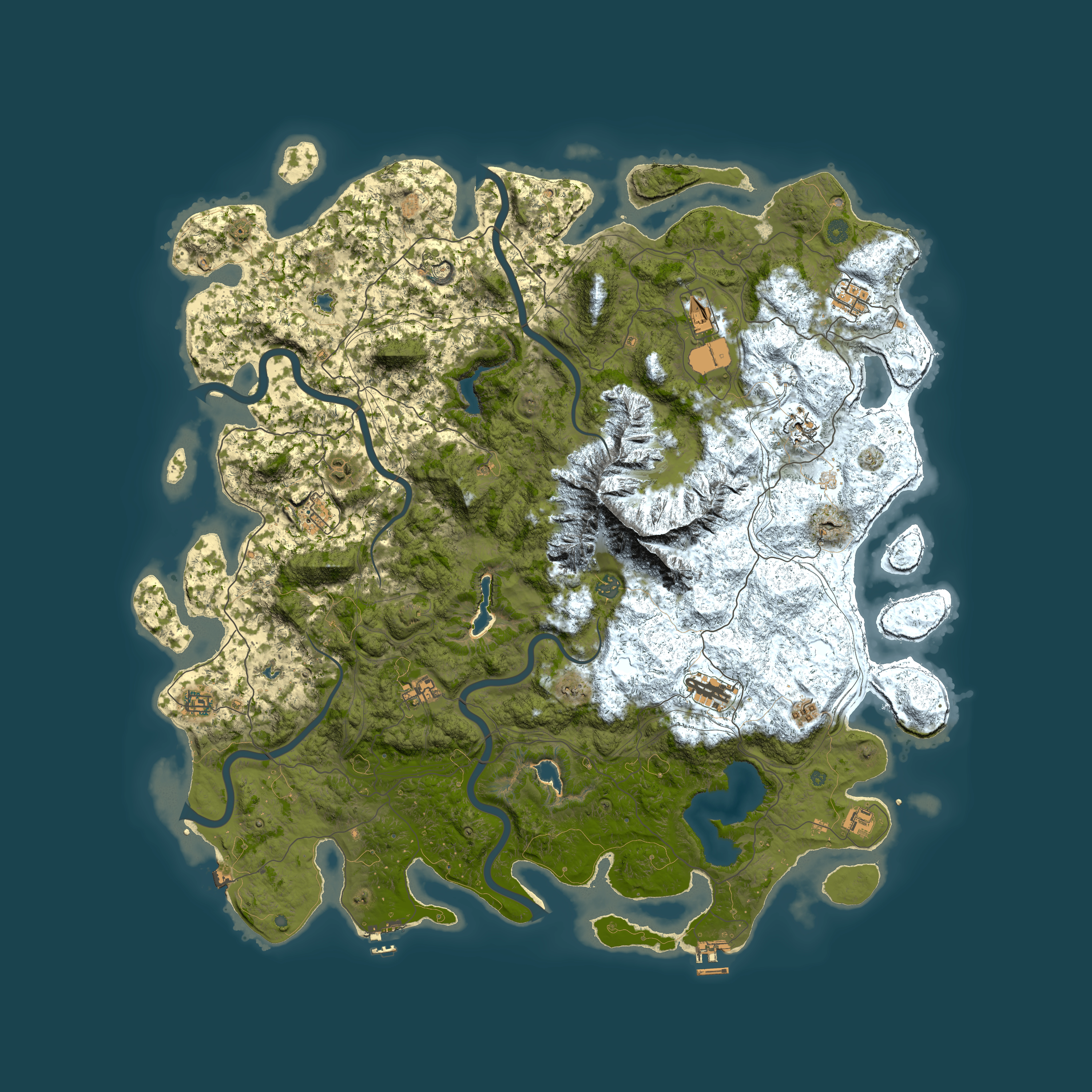Full top-down render of Rust map seed 507985554, 5550x5550m