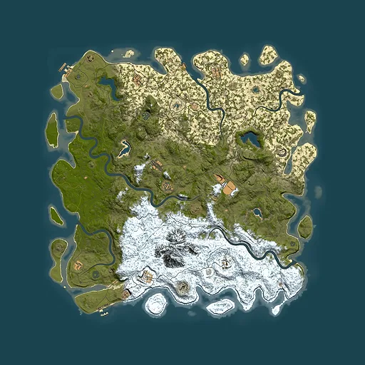 Rust map seed 783969919, 5850x5850m top-down preview