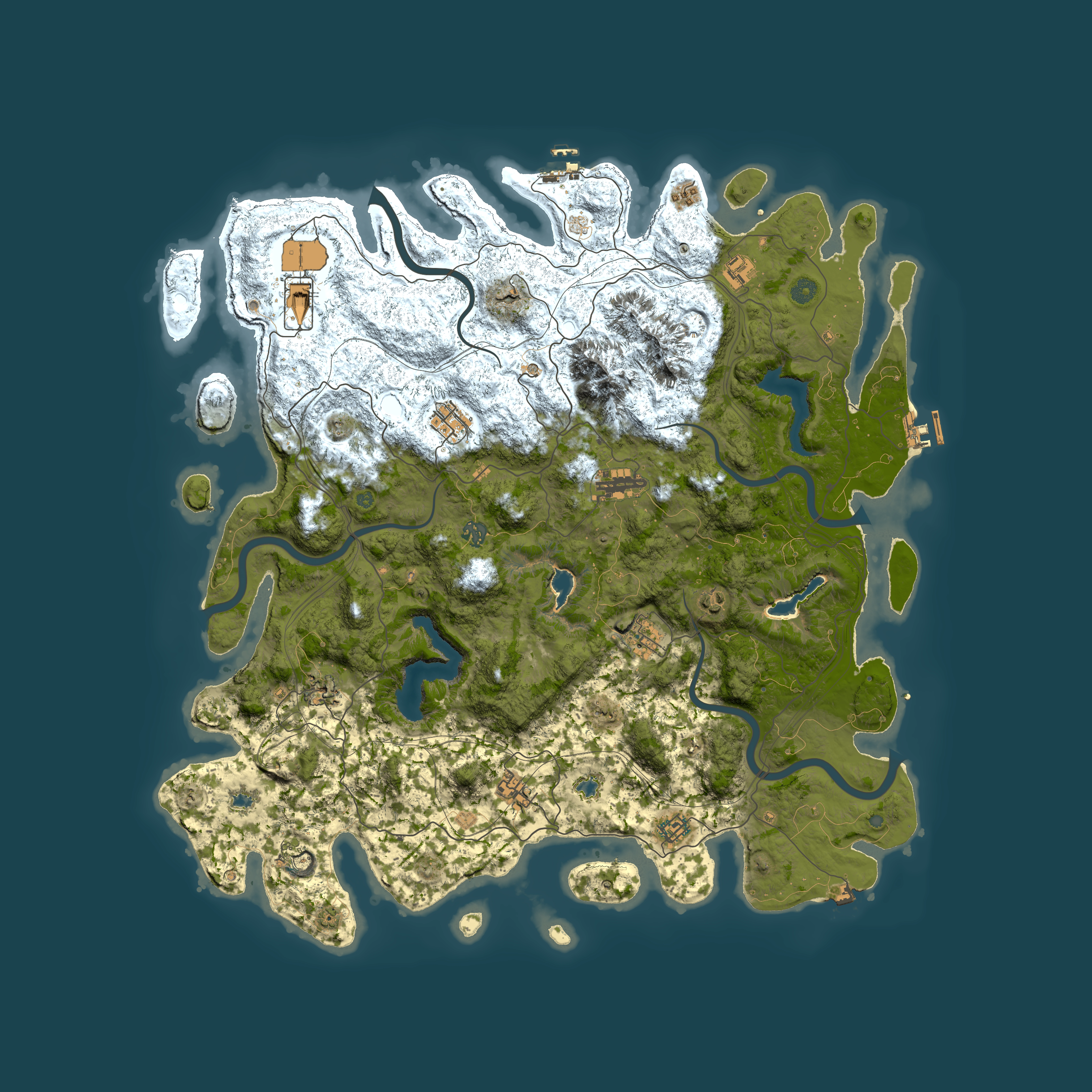 Full top-down render of Rust map seed 1880507400, 5100x5100m