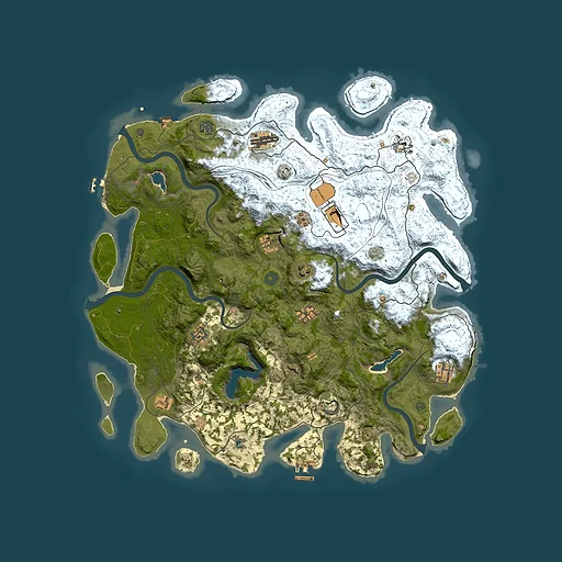 Rust map seed 438868470, 4700x4700m top-down preview