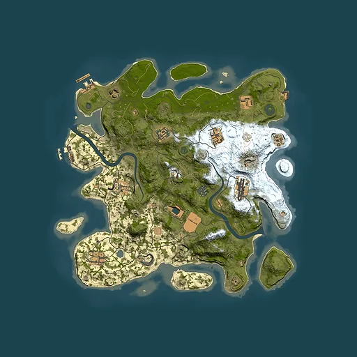 Rust map seed 1337, 3700x3700m top-down preview