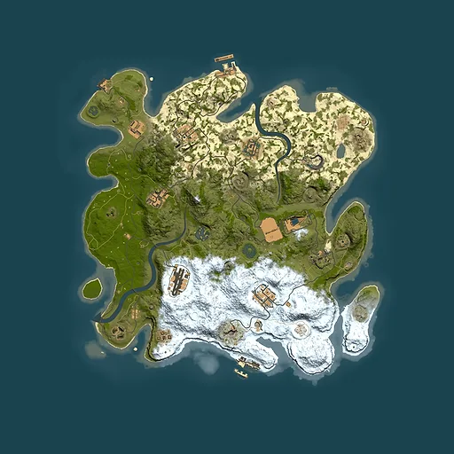 Rust map seed 363059003, 3700x3700m top-down preview