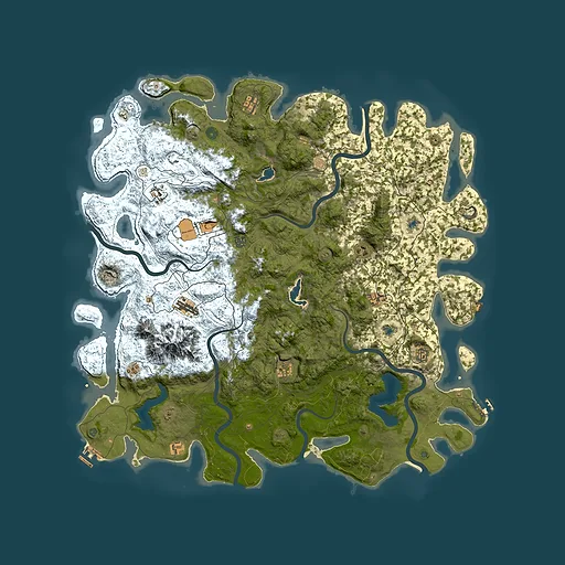 Rust map seed 1626050068, 5550x5550m top-down preview