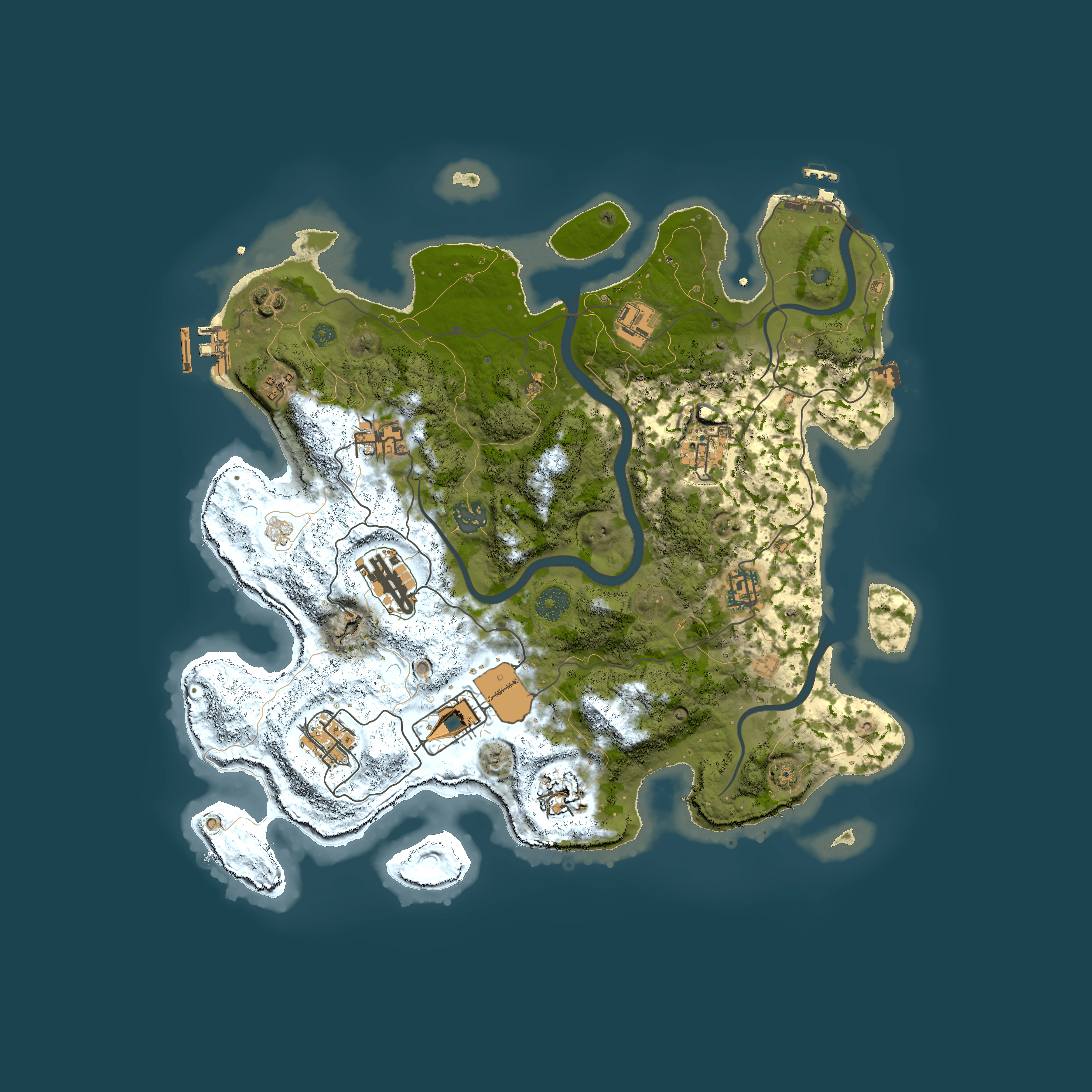 Full top-down render of Rust map seed 394151297, 3750x3750m