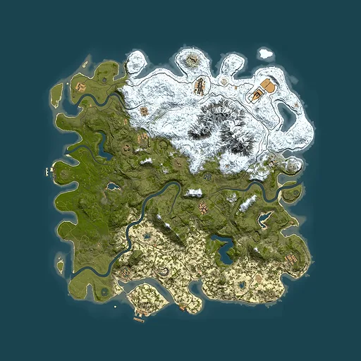Rust map seed 1092339912, 5350x5350m top-down preview