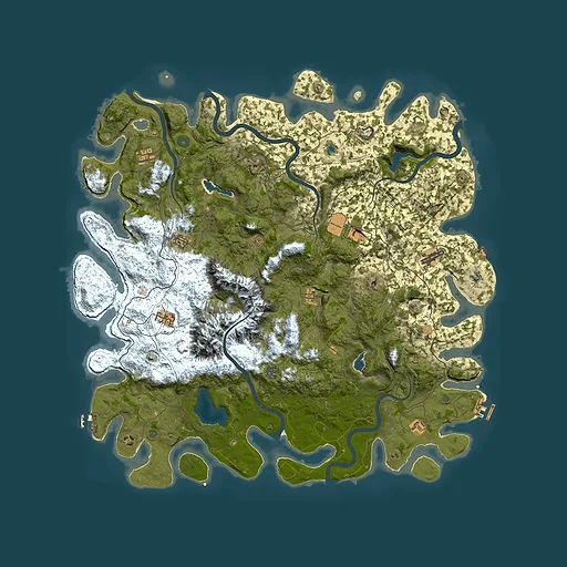 Rust map seed 926912598, 5350x5350m top-down preview